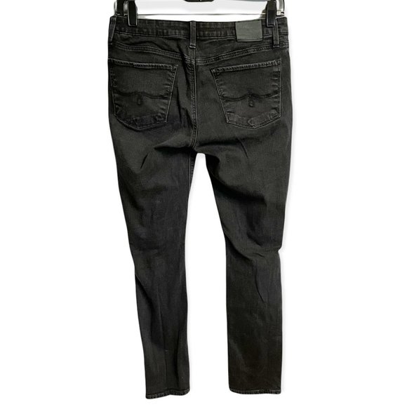 Lucky Brand Low Rise Stretchy Ripped Lolita Skinny Black Denim Jeans Size 6/28 - Picture 2 of 7